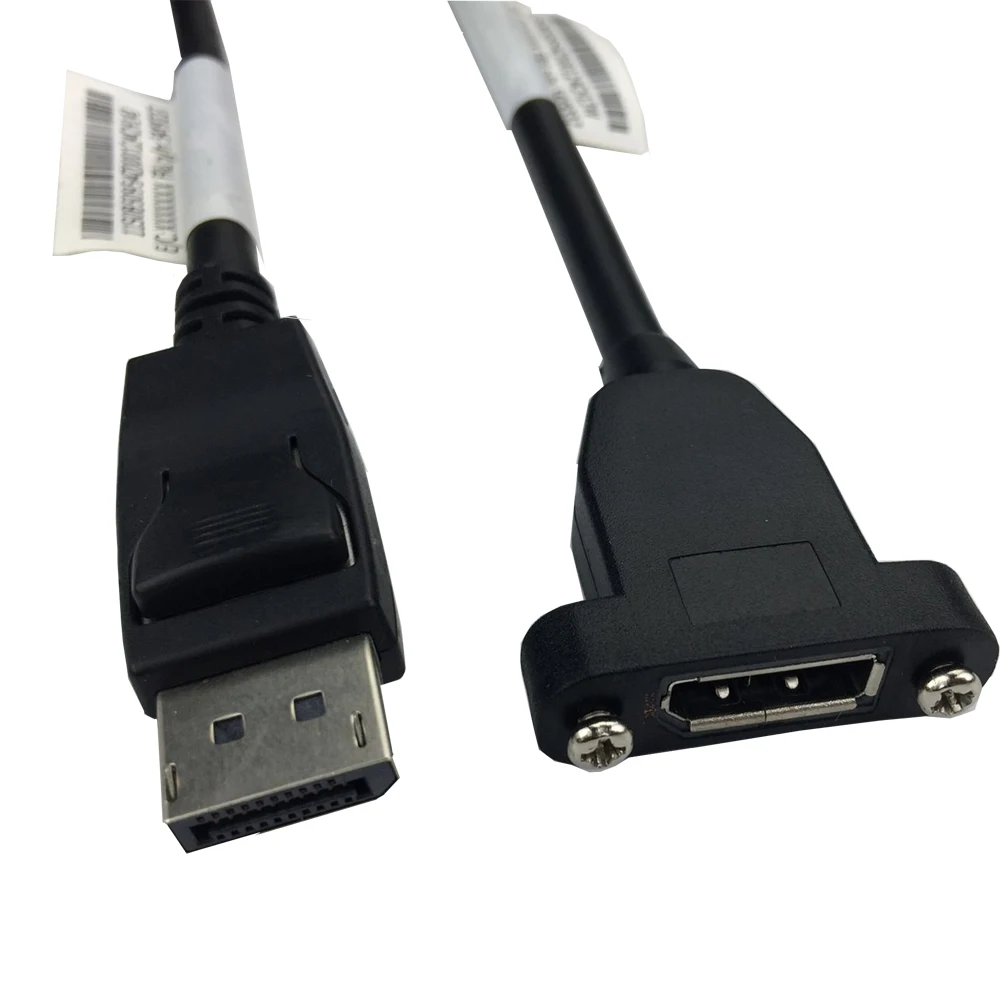 

4K Displayport extension cable cord 1.2 DisplayPort Panel Mount Cable extender passive