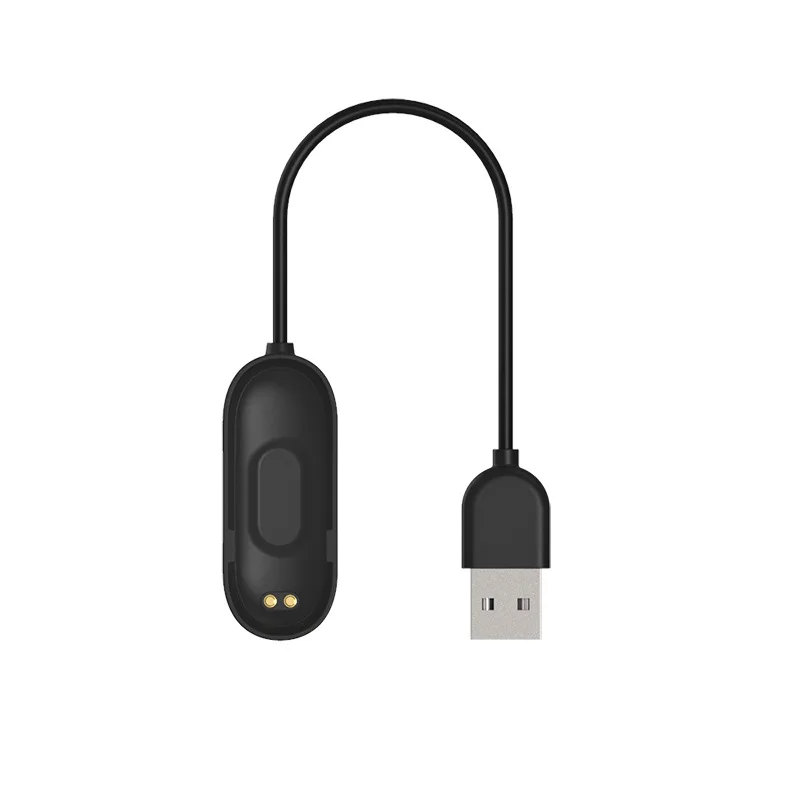 USB кабель для зарядного устройства для Xiaomi mi Band 4, кабель для зарядного устройства для mi Band 4, NFC, умный Браслет, кабель для зарядного устройства для mi band 4 - Цвет: black