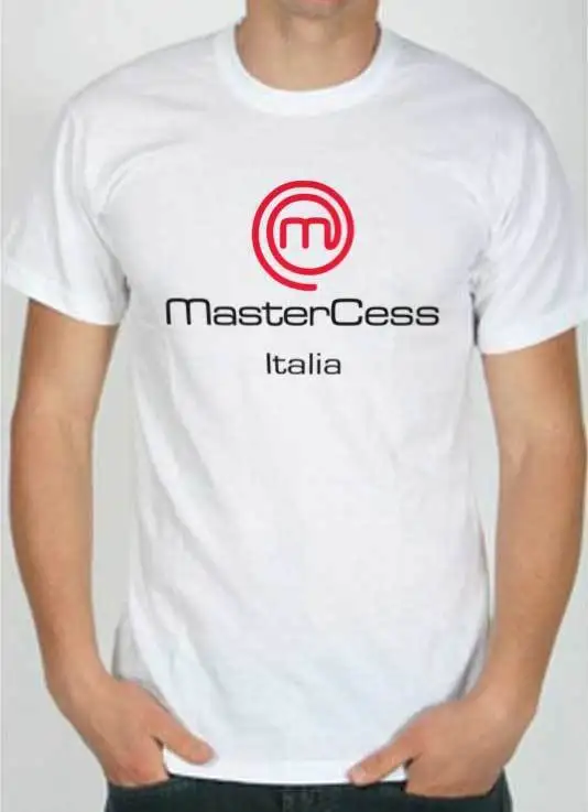 T-Shirt logo Masterchef maglietta grigia divertente scritta ironica Mastercess 