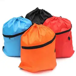 2019 Женская водонепроницаемая сумка на шнуровке, однотонная Повседневная Сумка для кемпинга, легкая сумка для спортзала, мужской рюкзак для