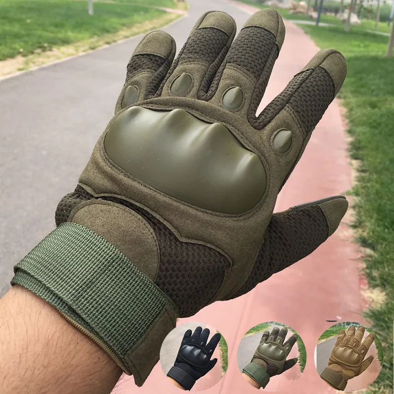 

Touch Screen Cold Weather Waterproof Gloves Windproof Winter Warme Fleece Tactical Military Hard Knuckle Full Finger Glove Men