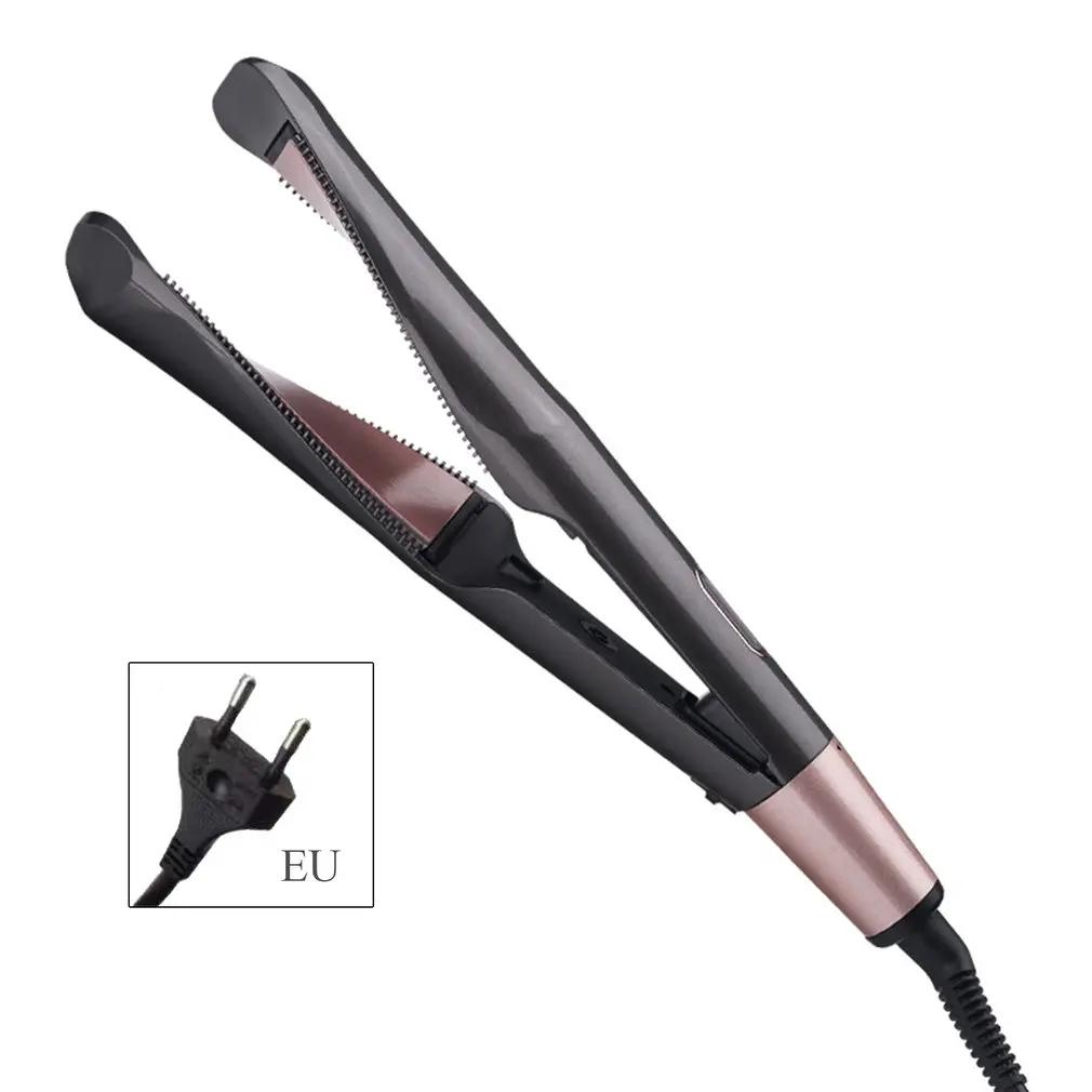 

2 In 1 Twisted Hair Curler Slanting Plate Liquid Crystal Straightener Tail Rotating Temperature Curling Hair Clipper
