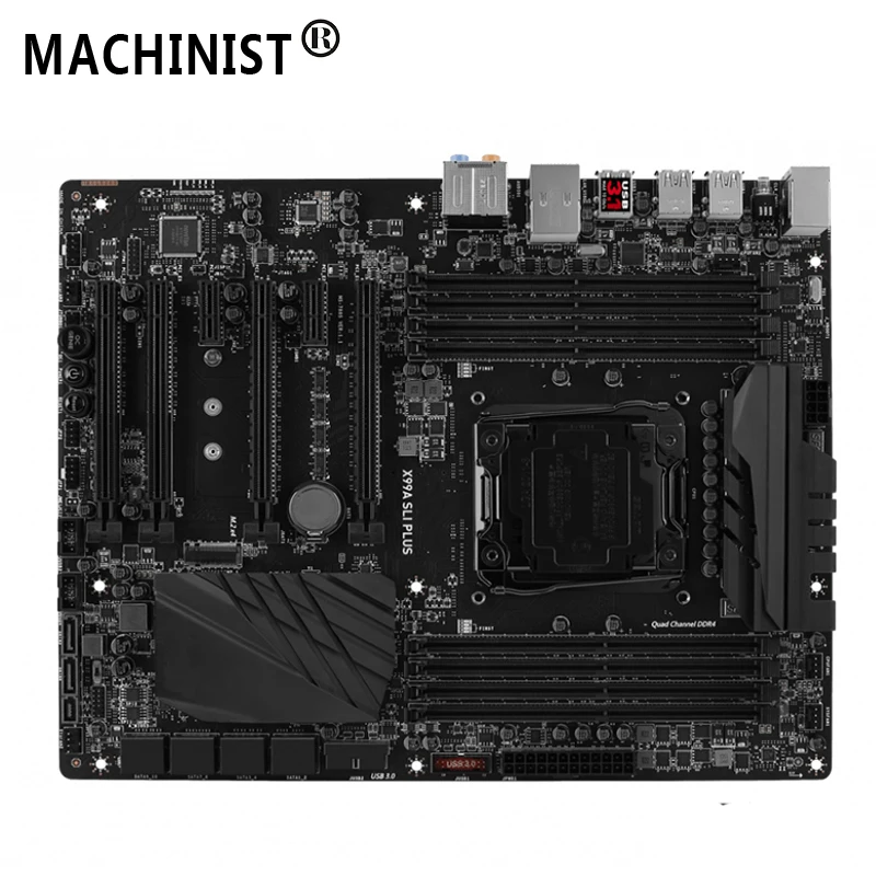 

For MSI X99A SLI PLUS Desktop motherboard MB Intel X99 LGA 2011-V3 ATX DDR4 128GB SATA3.0 USB3.1 M.2 PCI-E 3.0