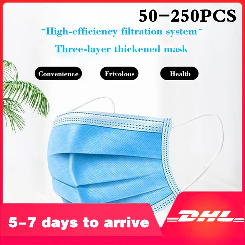 

Fast Delivery Bacteria Proof Masks 3 Layer Filter Disposable Masks Anti Influenza Masks Protective Respirator Mouth Cover Mask