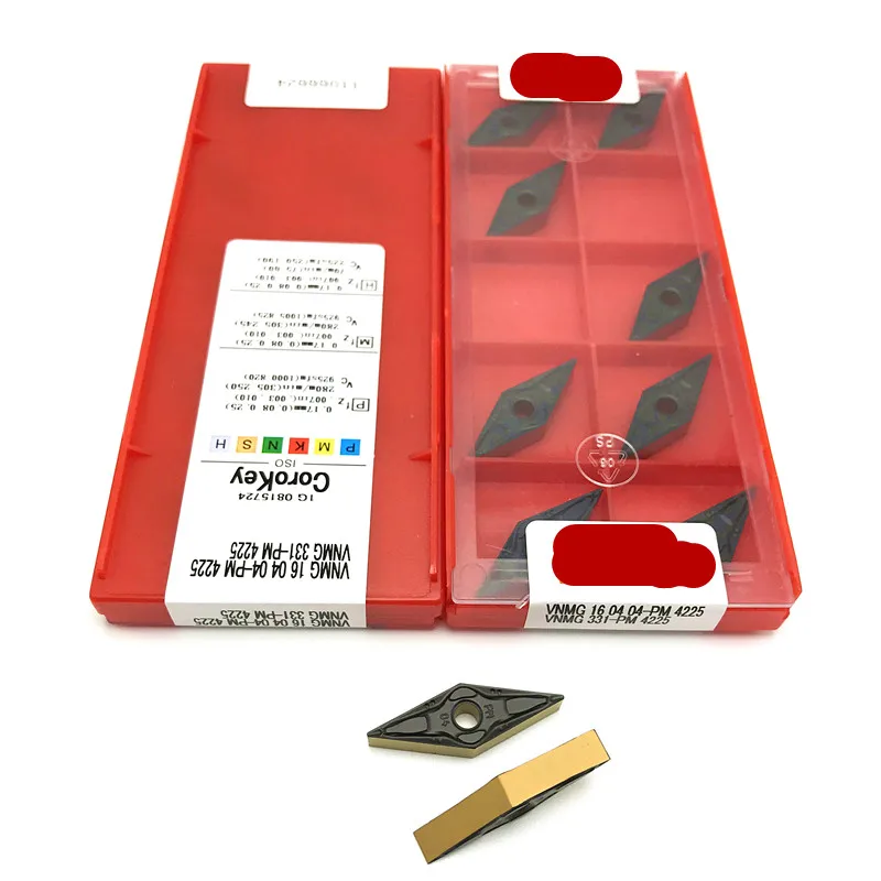 

20PCS 30°SANDV high quality lathe tool VNMG160404 PM4225 carbide tool, external turning tool CNC tool R0.4 finishing tool