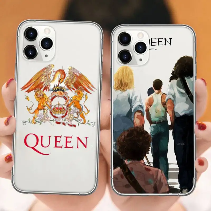 0 Rock singer Freddie Mercury Queen Phone Case Transparent soft For iphone 5 5s 5c se 6 6s 7 8 11 12 plus mini x xs xr pro max | Мобильные