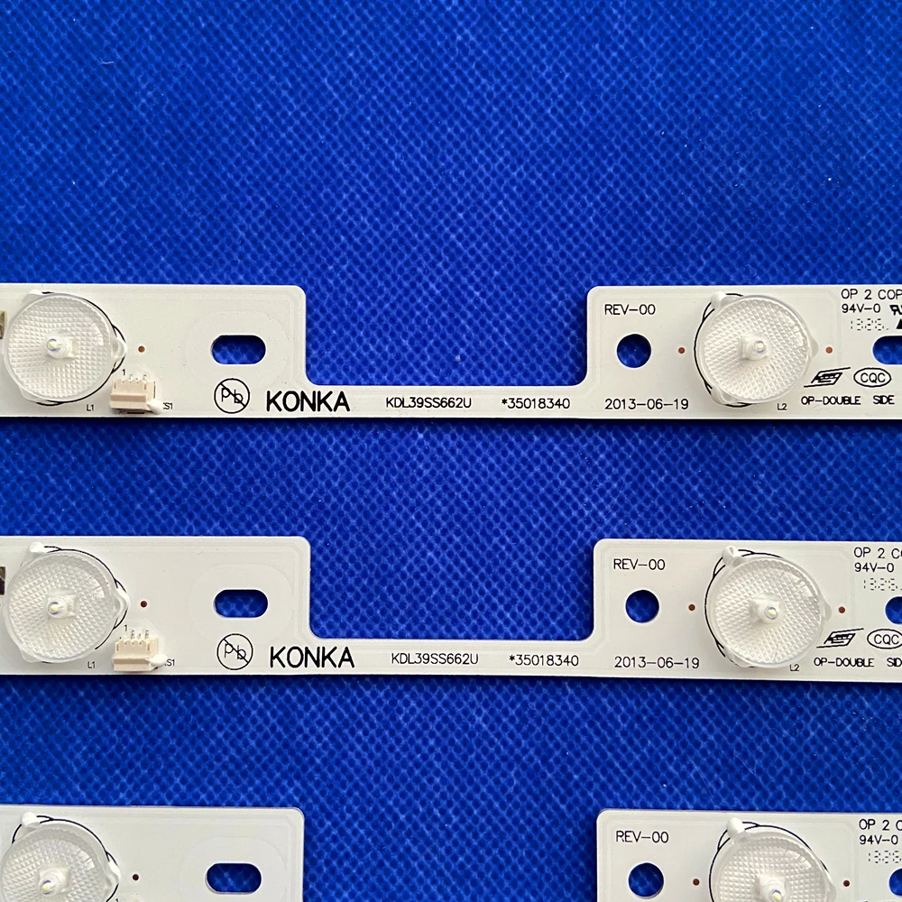 10 шт. 4 светодиодный s* 6V светодиодный подсветка бар для Konka 39 дюймов ТВ KDL39SS662U 35018339 Konka 40 дюймов KDL40SS662U 35019864 327 мм