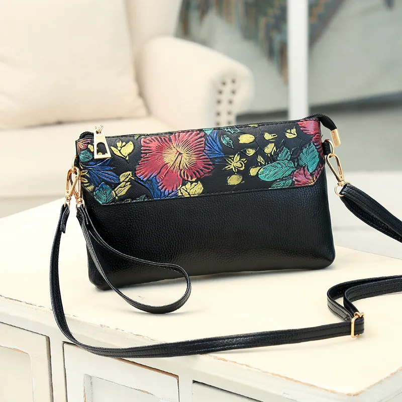 

Bag Women's 2019 New Style Autumn And Winter Bags Shoulder Bag PU Leather Goods Contrast Color Casual Oblique Square Sling Bag S