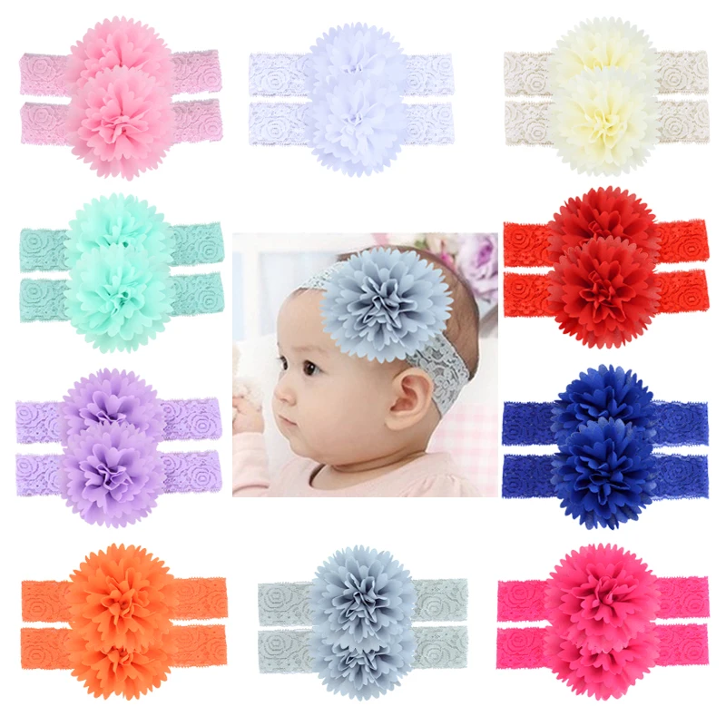 1 шт. 17 цветов кружевные эластичные повязки для волос модные головные уборы