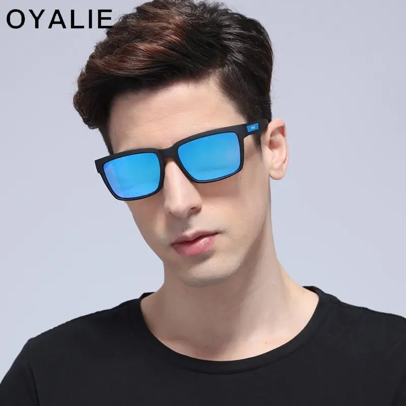OYALIE, фирменный дизайн, поляризационные солнцезащитные очки для мужчин и женщин, Ретро стиль, квадратные солнцезащитные очки, мужские, водительские, зеркальные, UV400
