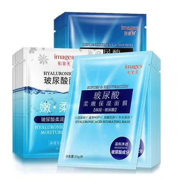 

10Pcs Collagen Hyaluronic Acid Peptide Extracts Skin Renewing Sheet Face Mask tender skin Oil-control face mask skin care