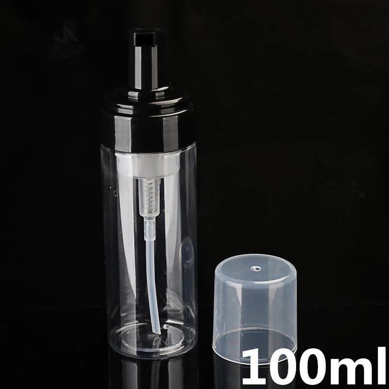 100ml пустая Pet лица моющие средства пополнения мыло для рук для Мусса контейнеры для розлива гель для душа Шампунь Лосьон насосный дозатор для пены бутылки