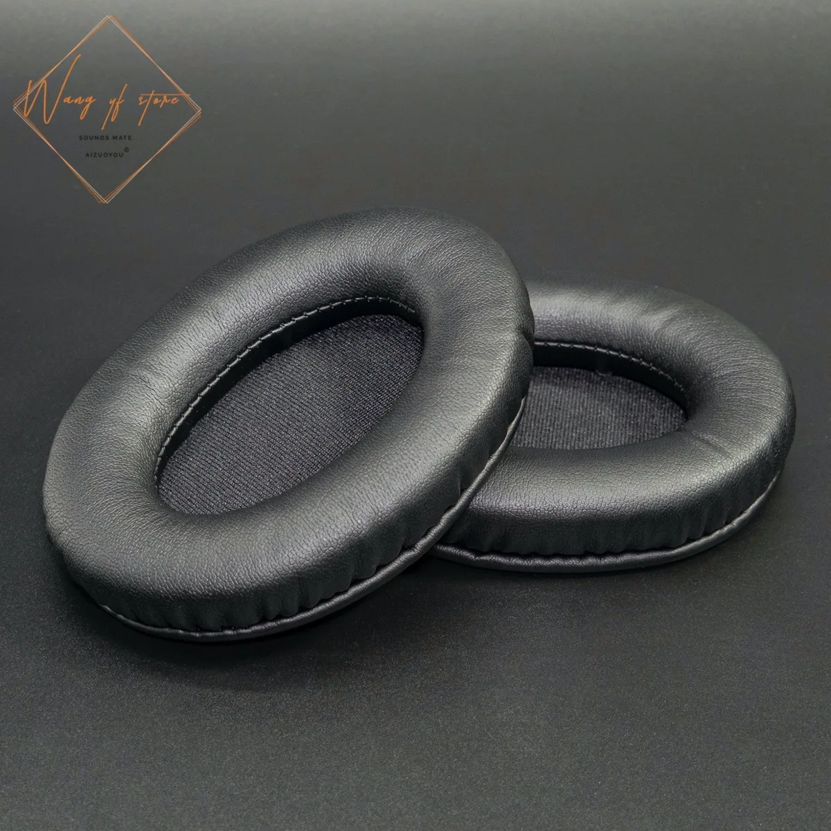 Almofada Oval em Formato de Ovo em Couro Macio Almofada para Fone de Ouvido em Espuma Elipse para Mpow H20 Qualidade Perfeita Versão sem Preço - Image 4