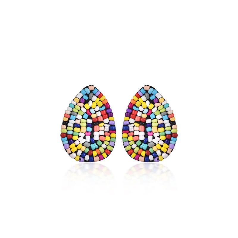 4Earrings Модные Ретро Металлические Кристальные серьги для женщин, богемные блестящие Кристальные серьги в форме капли воды, рождественский подарок, ювелирные изделия - Окраска металла: 4Earrings