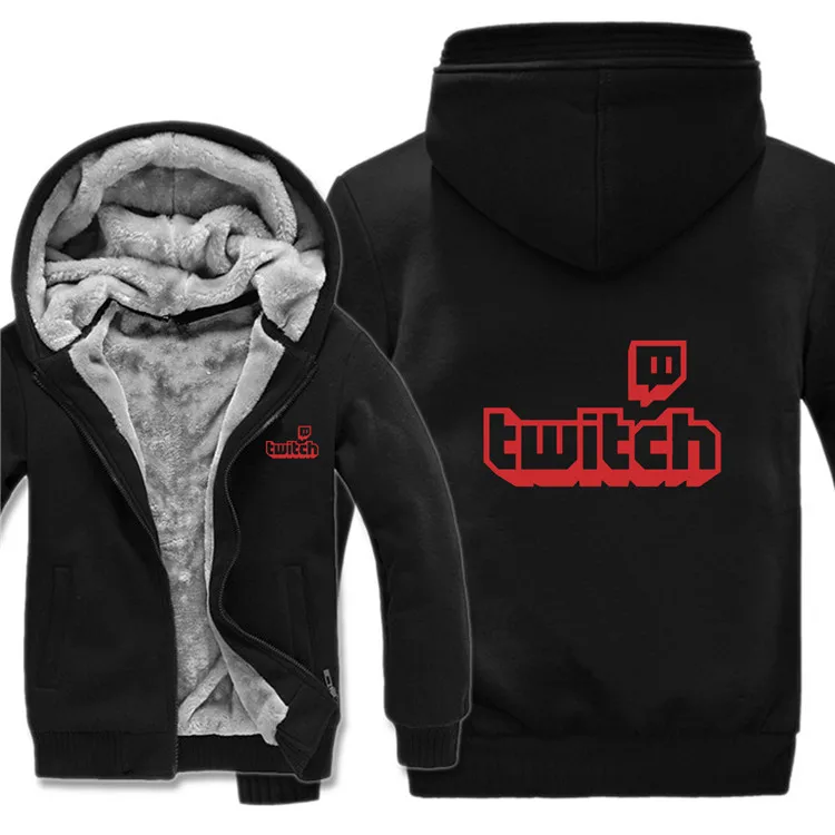 Twitch Channel толстовки мужские повседневные пальто шерсть подклад куртки Twitch свитшоты мужские пуловеры HS-028
