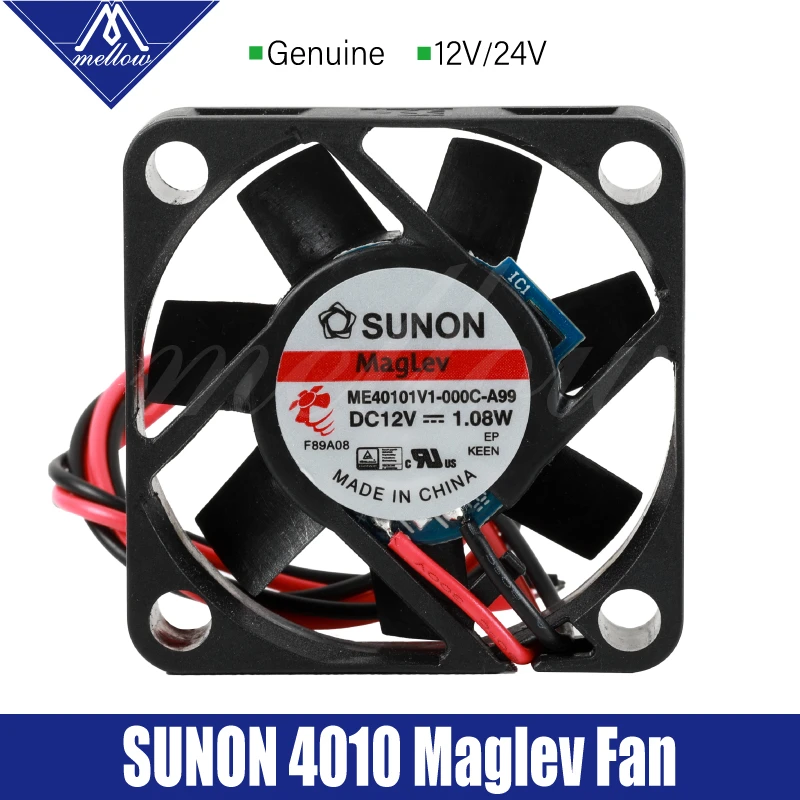 4pcs SUNON DC Cooling Fan 40x40x10mm 4010 2pin/3pin 0.6W/0.8W/0.9W/0.96W/1.08W