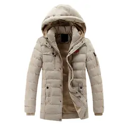 Womail 2019 Модные мужские повседневные куртки на молнии с длинными рукавами, осенне-зимняя однотонная куртка с капюшоном и карманами, верхняя