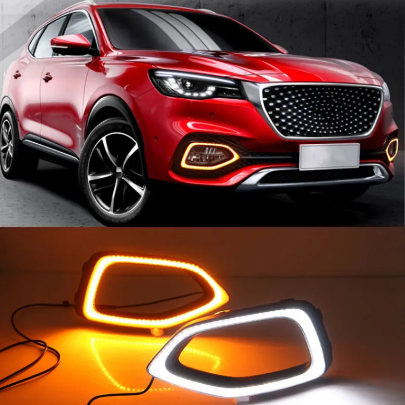 For MG HS 2018~2020 daytime light DRL car accessories LED headlamp for MG HS fog light Car bumper headlight