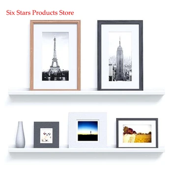 

46 Inches Floating Picture Display Ledge Wall Mount Shelf Denver Modern Design White
