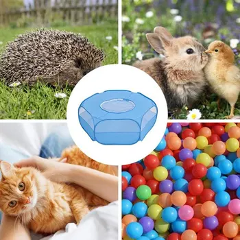 

Portable Pop Open Indoor Outdoor Small Animal Cage Game Playground Fence for Hamster Chinchillas And Guinea- Pigs