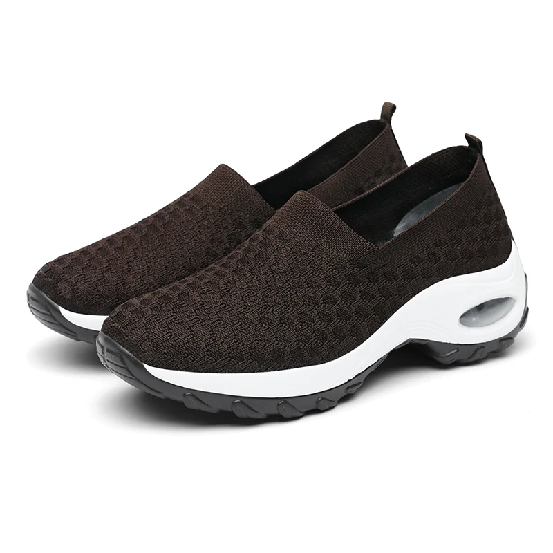New Light Toning Shoes Women's Black Summer Mesh Shoes Trendy White Sneakers Spring 42 41 40 Indoor Shape Up Wedge