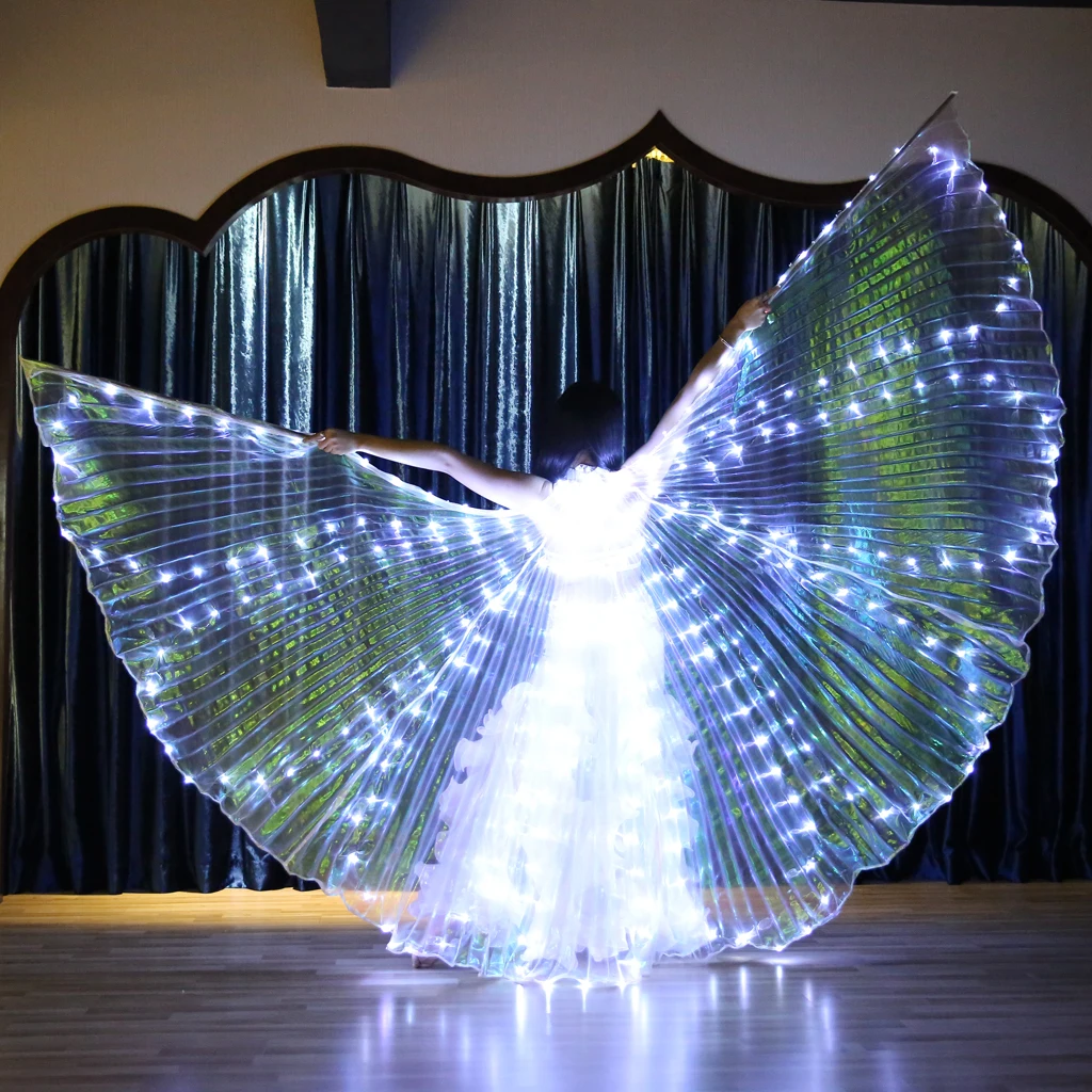 Led Isis Wings Belly Dance Egyptian Light Show Costume Fairy Glowing Wings Belly Dancing