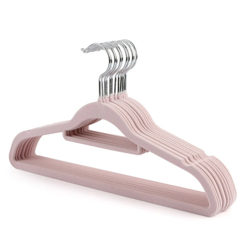 1Pc Non-Slip Velvet Hangers- Suit Hanger Ultra Thin Space Saving 360 Degree Swivel Hook Strong and Durable Clothes Hange