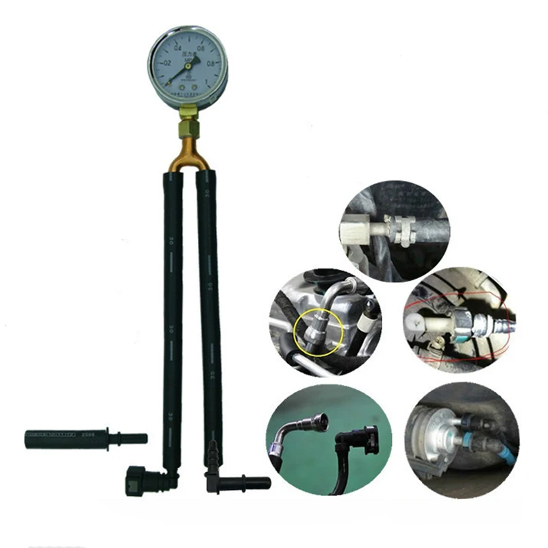 

Automobile Fuel Oil Pressure Boost Gauge Test Table Quick-connect Hydraulic Pressure Gauge Auto Repair Auto Maintenance Tools
