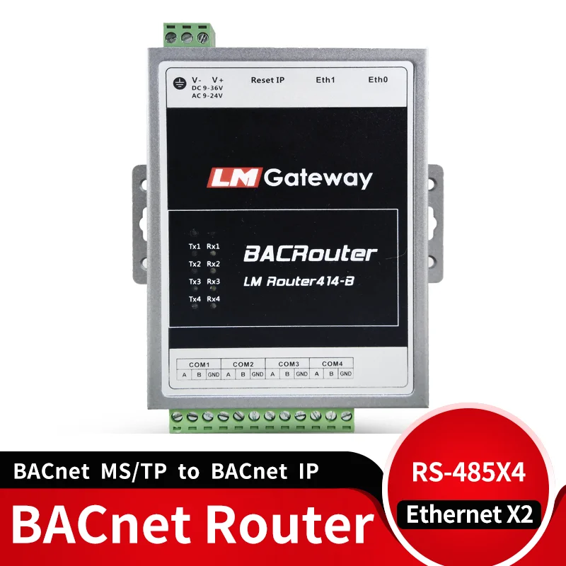 BACnet маршрутизатор BACnet ms/TP к BACnet IP