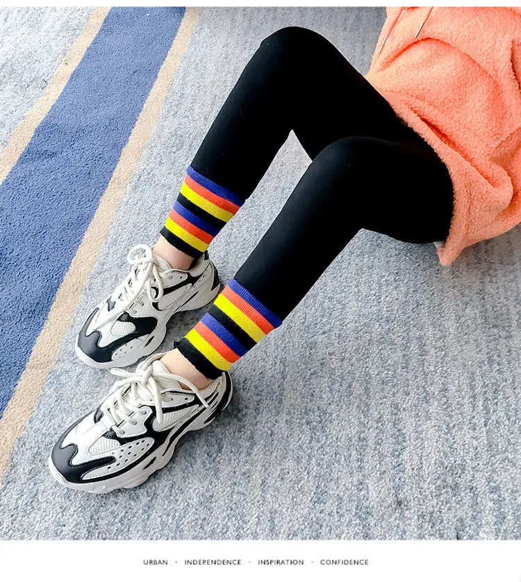 裤脚四色加绒打底裤详情_10