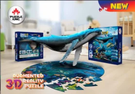 The underwater world Головоломки королевские игрушки 140*30 см AR 3D Пазлы улучшенные головоломки Мультяшные животные Развивающие головоломки игрушки для детей - Цвет: The underwater world