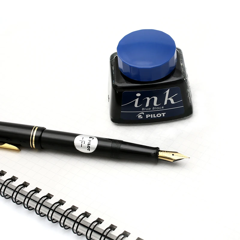 『Pilot INK』30㏄ 10個入 Black Ink 共箱 昭和レトロ Pilot INK』30㏄ 10個入 Black Ink 共箱 昭和レトロ