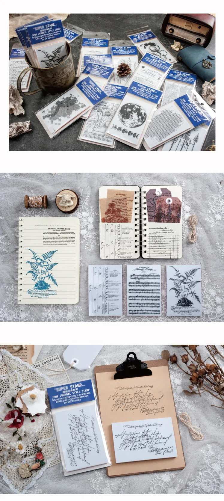 Vintage Poetry of Plants Sponge Sticker Bullet Journal Vintage Stickers Scrapbooking Stick For Stamp School Supply Stationery