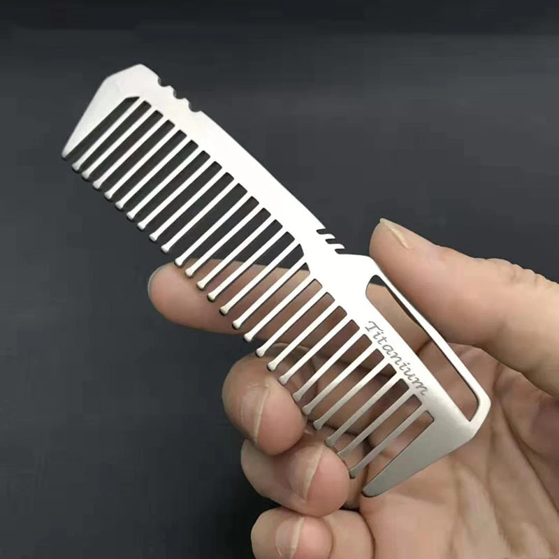 Anti-Static Pure Titanium Beard/Hair Comb measures length 98 cm (38.58 inch), Free Custom-Engraving