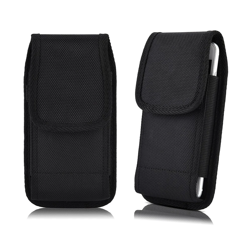 Black Phone Case For Allview V4 Viper 5.7&quot Nylon Belt Clip Hook Pouch Alcatel 1V 2019 / Tetra 4G LTE 5041C Cover Funda | Мобильные