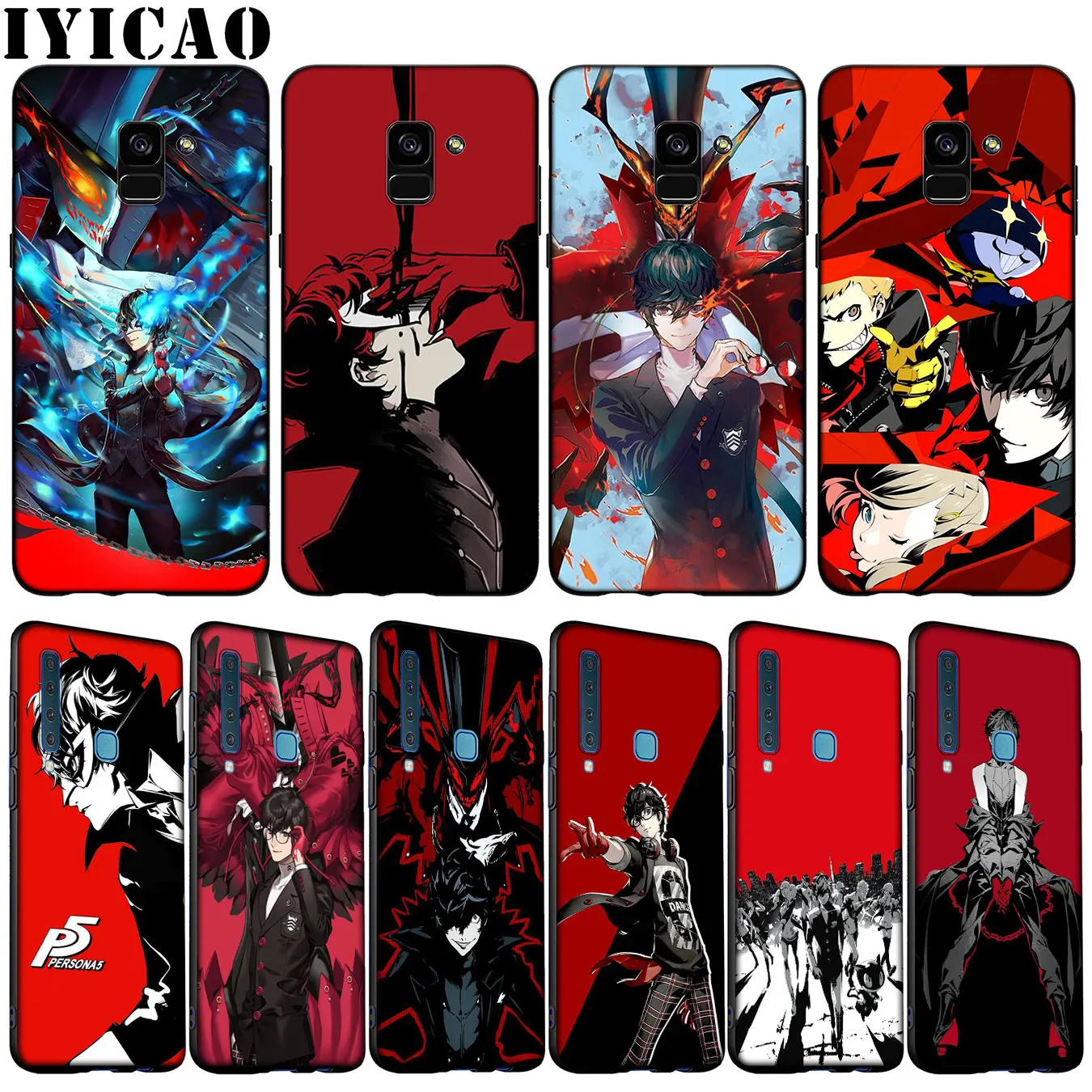 IYICAO P5 P Persona 5 мягкий чехол для телефона Samsung Galaxy A51 A71 A81 A91 A41 A21 A11 A01 A2 Core J8 J7 J4 J6 Plus Prime
