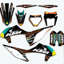 For KTM SX SXF EXC XC XCF 2020 Stickers Motocross Graphics Backgrounds Decals For KTM SX-F XC-F 125 150 250 350 450 Full Set motorcycle graphics stickers decals for ktm sxf mxc xc sx exc 125 200 250 300 350 400 450 525 2005 2006 2007