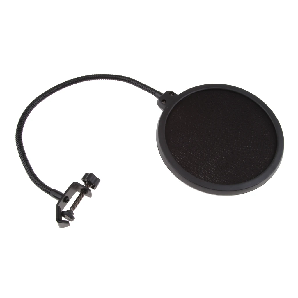 Metal Mesh & Foam Layer Microphone Pops Filter Microphone Mic Windscreen Cover For Podcasts Internet Chat Meetings Lectures