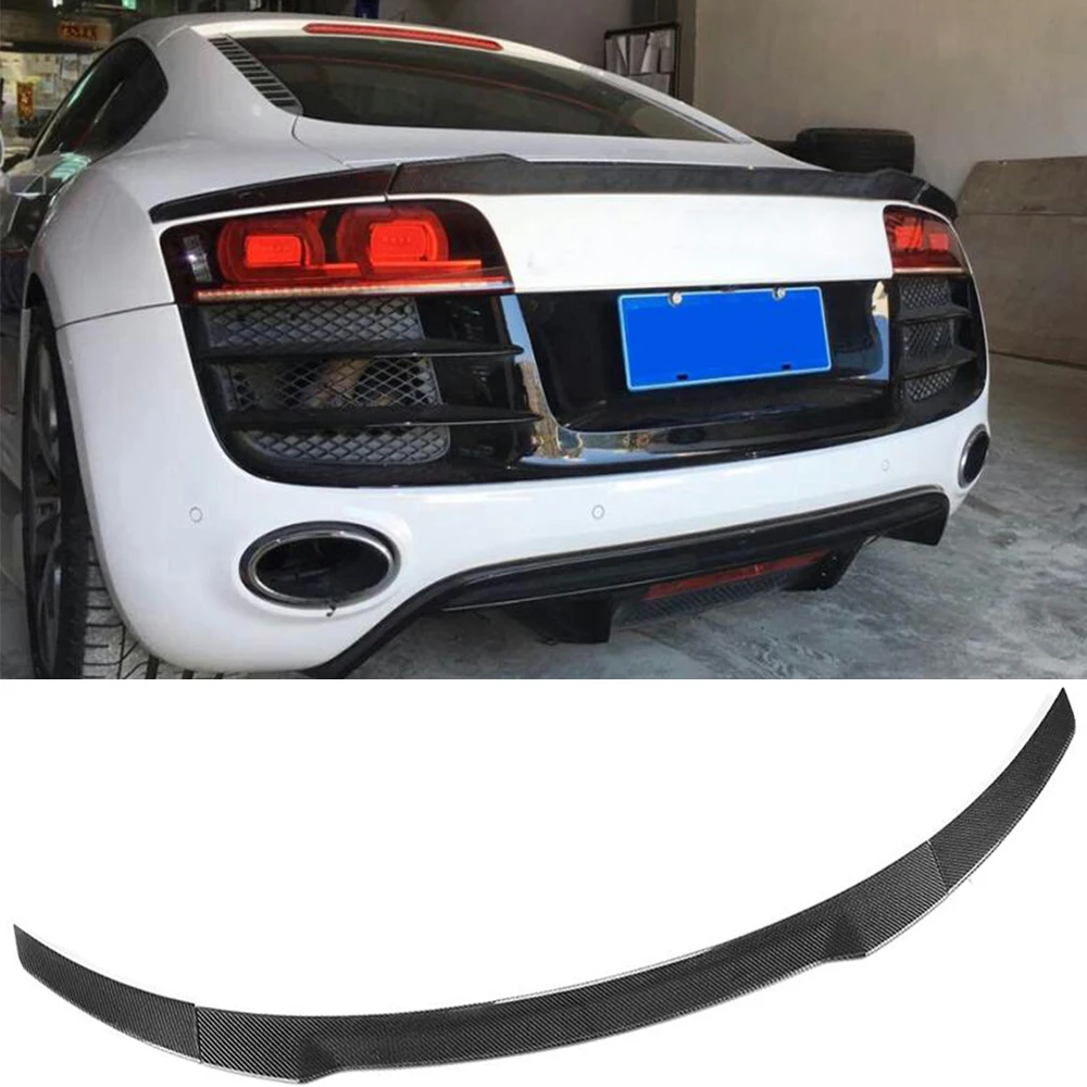 Карбоновый спойлер заднего багажника крыла для Audi R8 GT V8 V10 2008 2014 автомобиля задний