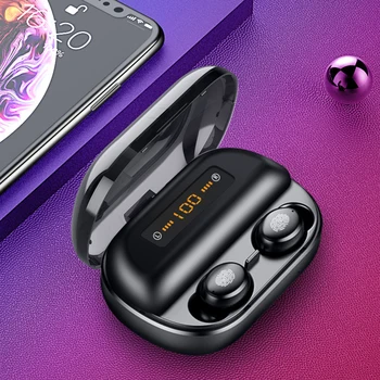 

2400mAh Mini Wireless Earbuds TWS Earphone Waterproof Bluetooth Headphone IPX7
