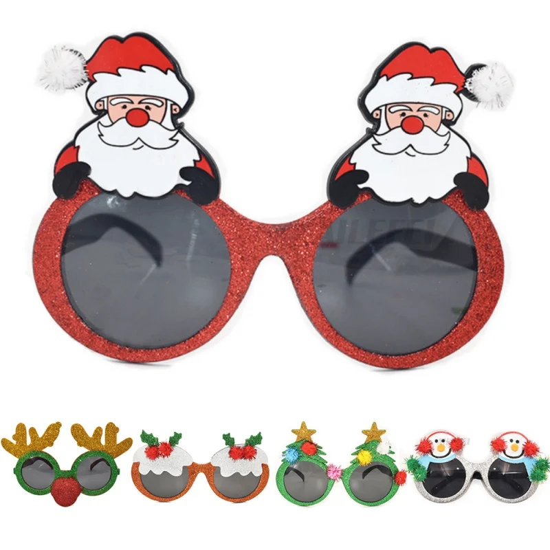 Очки для празднования Рождества Лось Снежинка очки забавные очки реквизит для фотографий индивидуальные рождественские очки Новое поступление