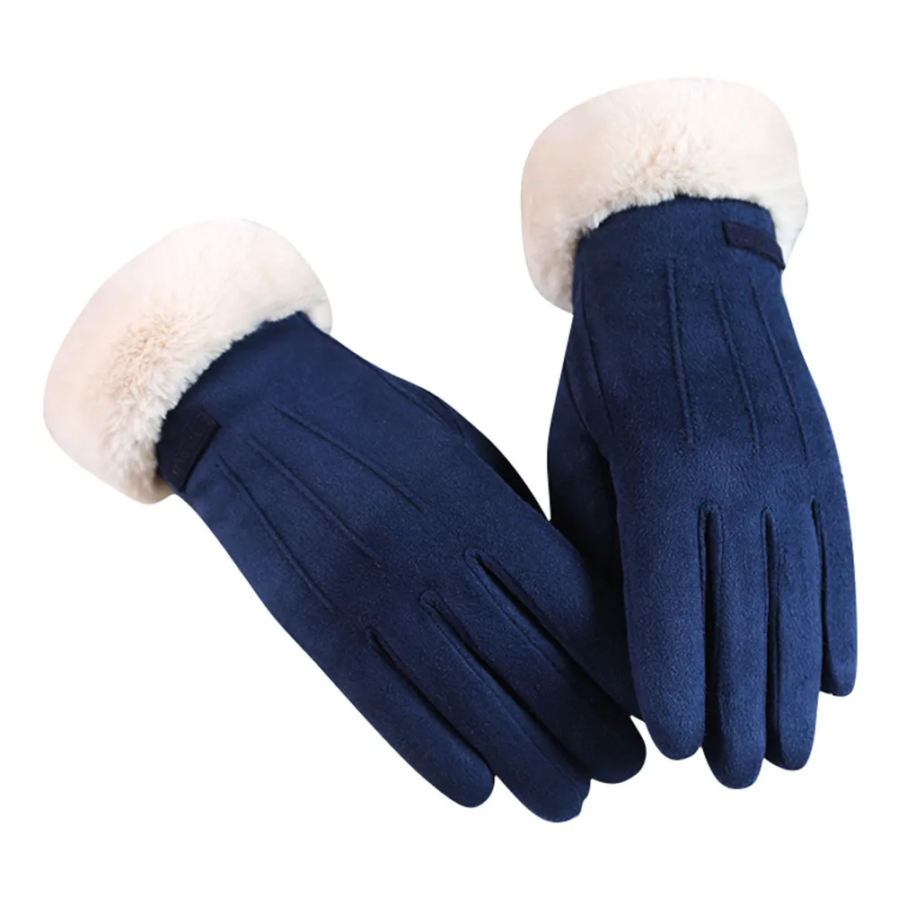 JAYCOSIN женские перчатки на осень и зиму, ветрозащитные теплые бархатные перчатки серого, розового, черного, синего, кофейного цветов, Прямая поставка