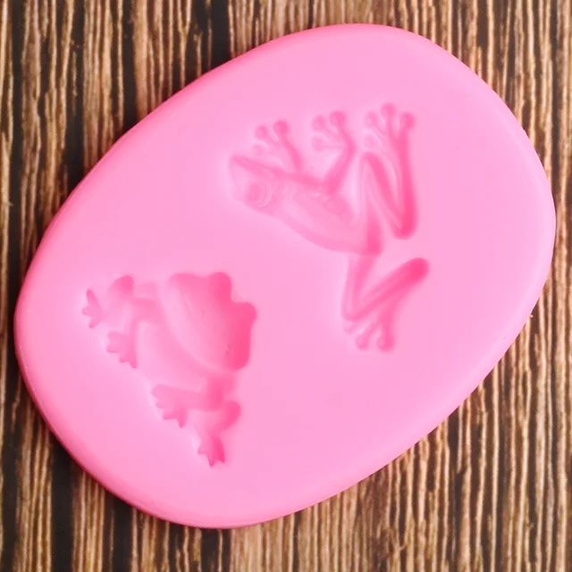 3D Béka Varangy Szilikon Penész Állatok Fondant Penészek Barkácsparti Torta Dekorációs Szerszámok Cukorkapolimos Agyag Csokoládé Gumpaste - Image 5