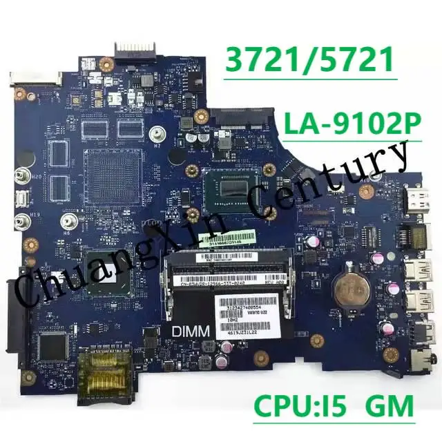 

Товар подходит для Dell Inspiron 3721 5721, материнская плата ноутбука, оригинальная модель с процессором I5 100%, протестирована и отправлена нормально
