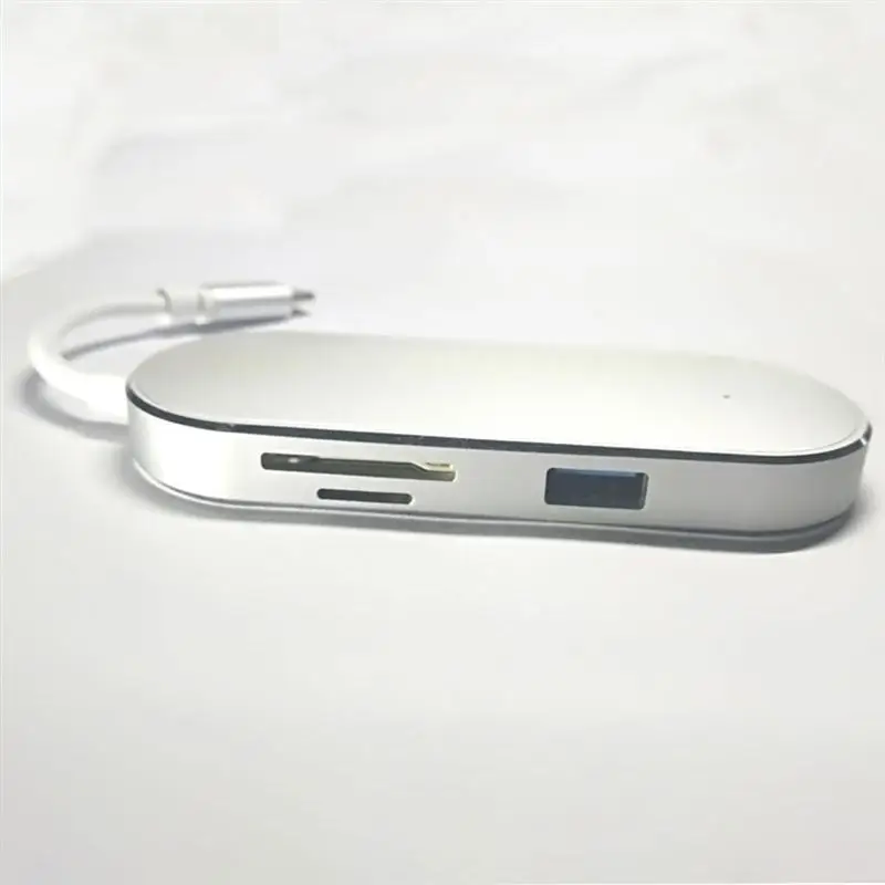 USB C концентратор адаптер USB 3,1 C адаптер с type C зарядный порт HDMI PD зарядное устройство Порт Устройство для чтения карт SD TF 2 USB 3,0 Charigng порта