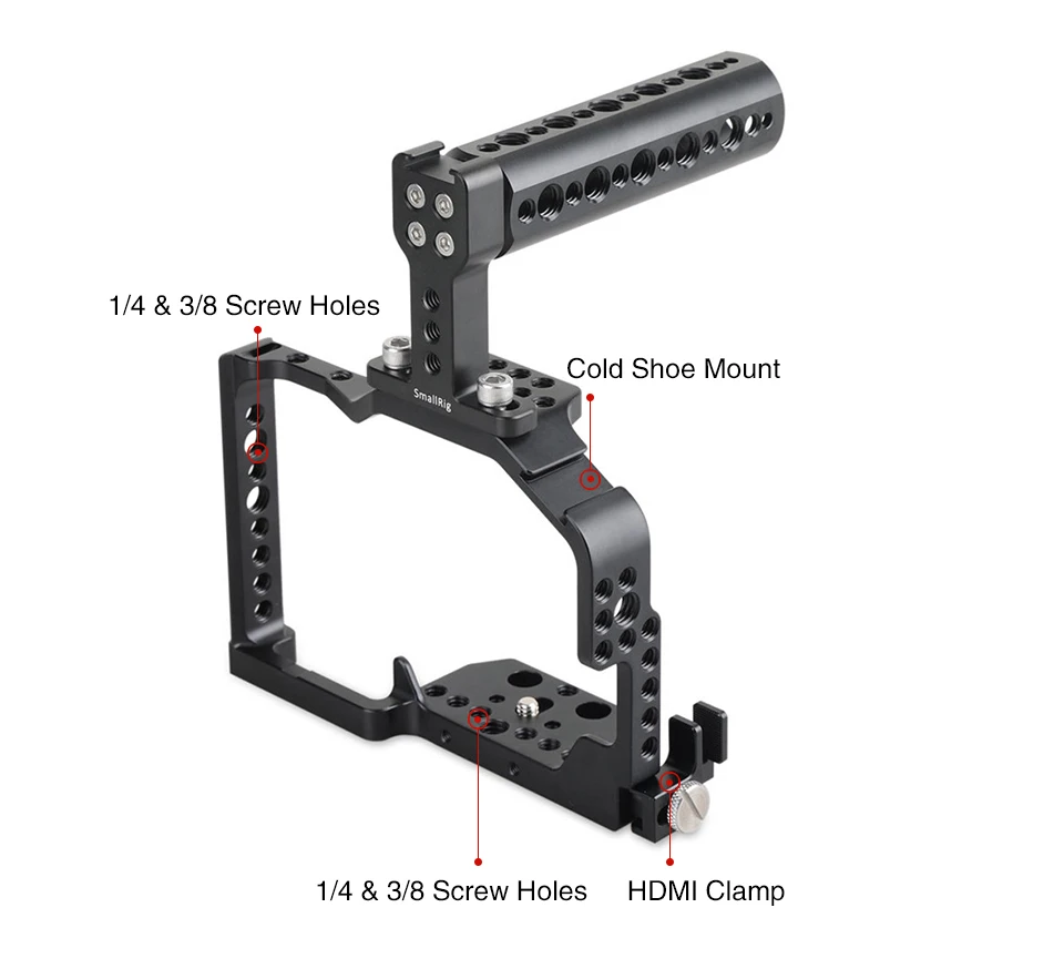 SMALLRIG GH4 камера клетка Комплект для Panasonic DMC-GH4/GH3 камера с верхней ручкой Ручка HDMI кабель зажим форма установки 1980