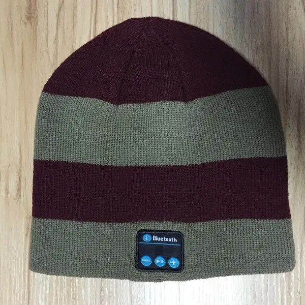RG Теплая Беспроводная умная bluetooth-мышь шапки Beanie наушники с микрофоном унисекс шапки - Цвет: RG