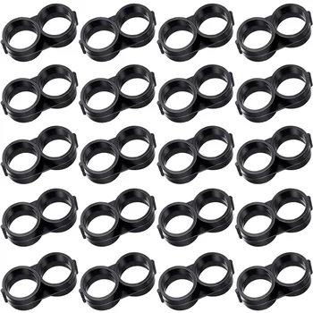 

20Pcs 16mm Drip Irrigation Folding Hose Connectors End Plug,1/2 Inch Drip Tubing Figure 8 End Fitting