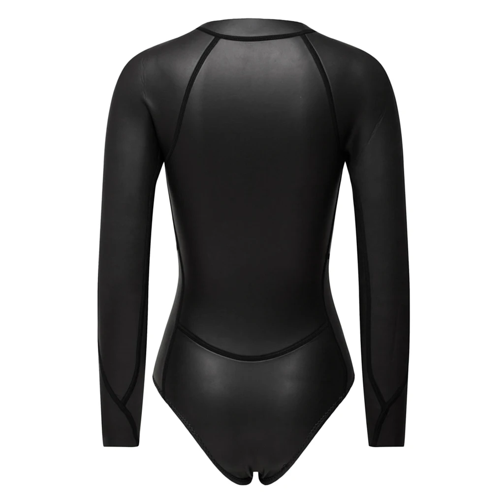 2MM Neoprene Wetsuit Women One Piece Long Sleeve Scuba Diving Wet Suit Swimsuit Rash Guard