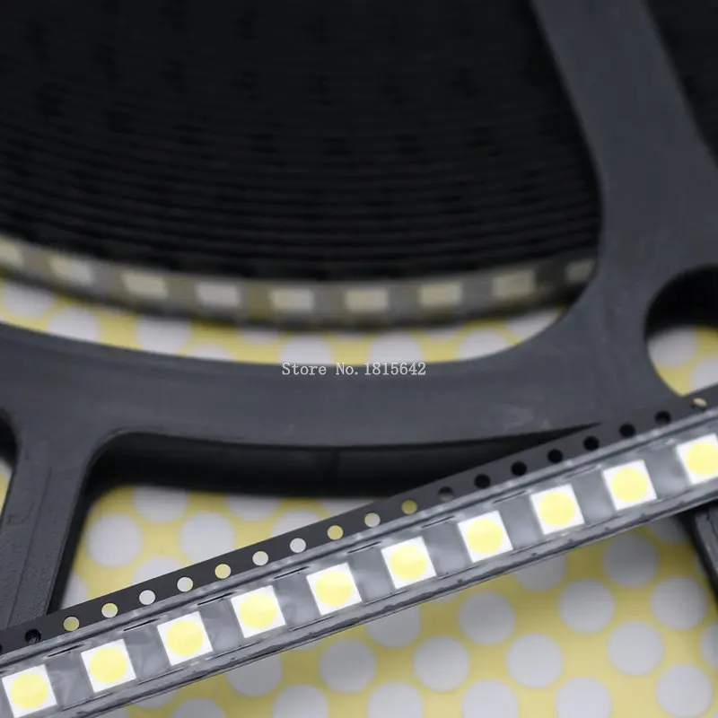 100 шт./лот белый свет 5050 SMD светодиодный Диод супер яркий светодиод красный желтый